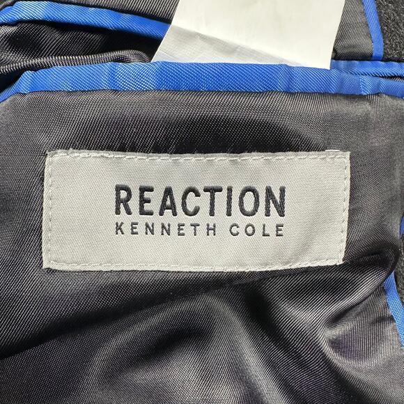 Kenneth Cole Reaction NWT Men's Raburn Wool Blend Top Coat Size 38S Dark Gray - Picture 8 of 11